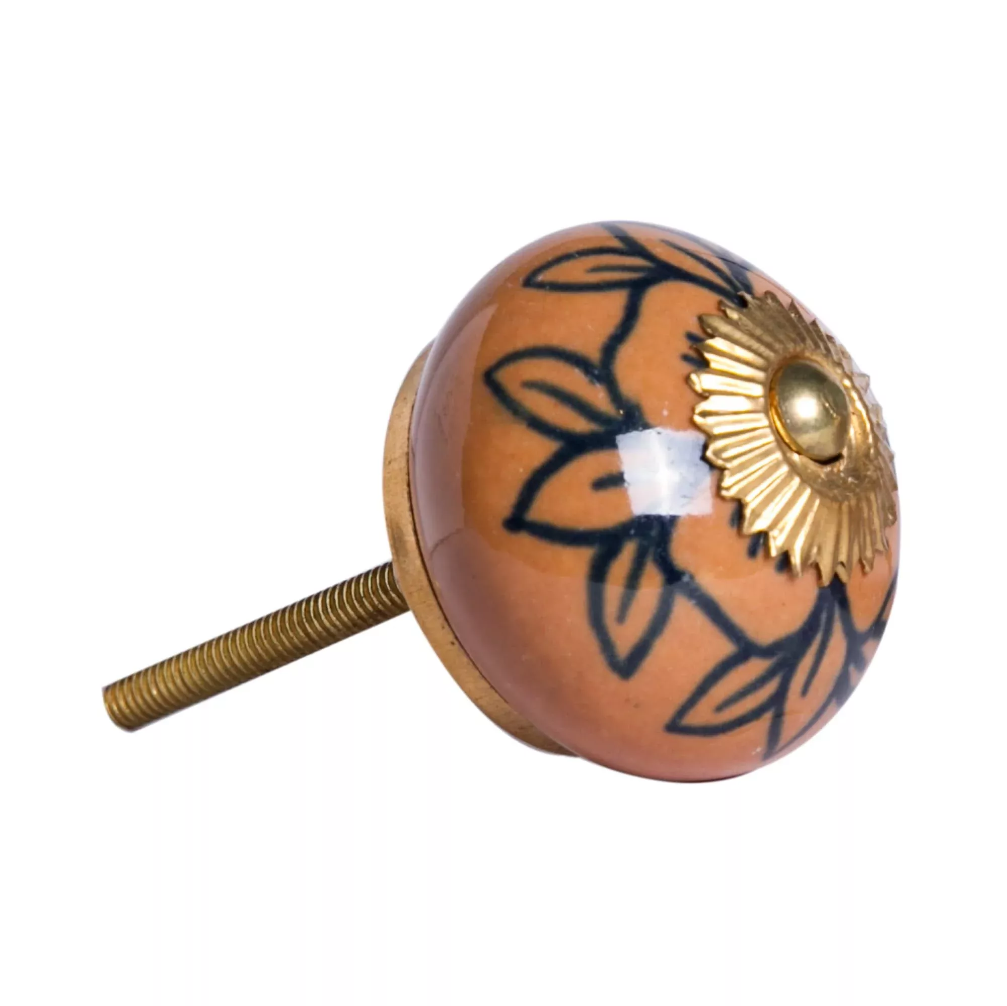 1.5″ X 1.5″ X 1.5″ Orange Gold And BlackKnobs 8 Pack