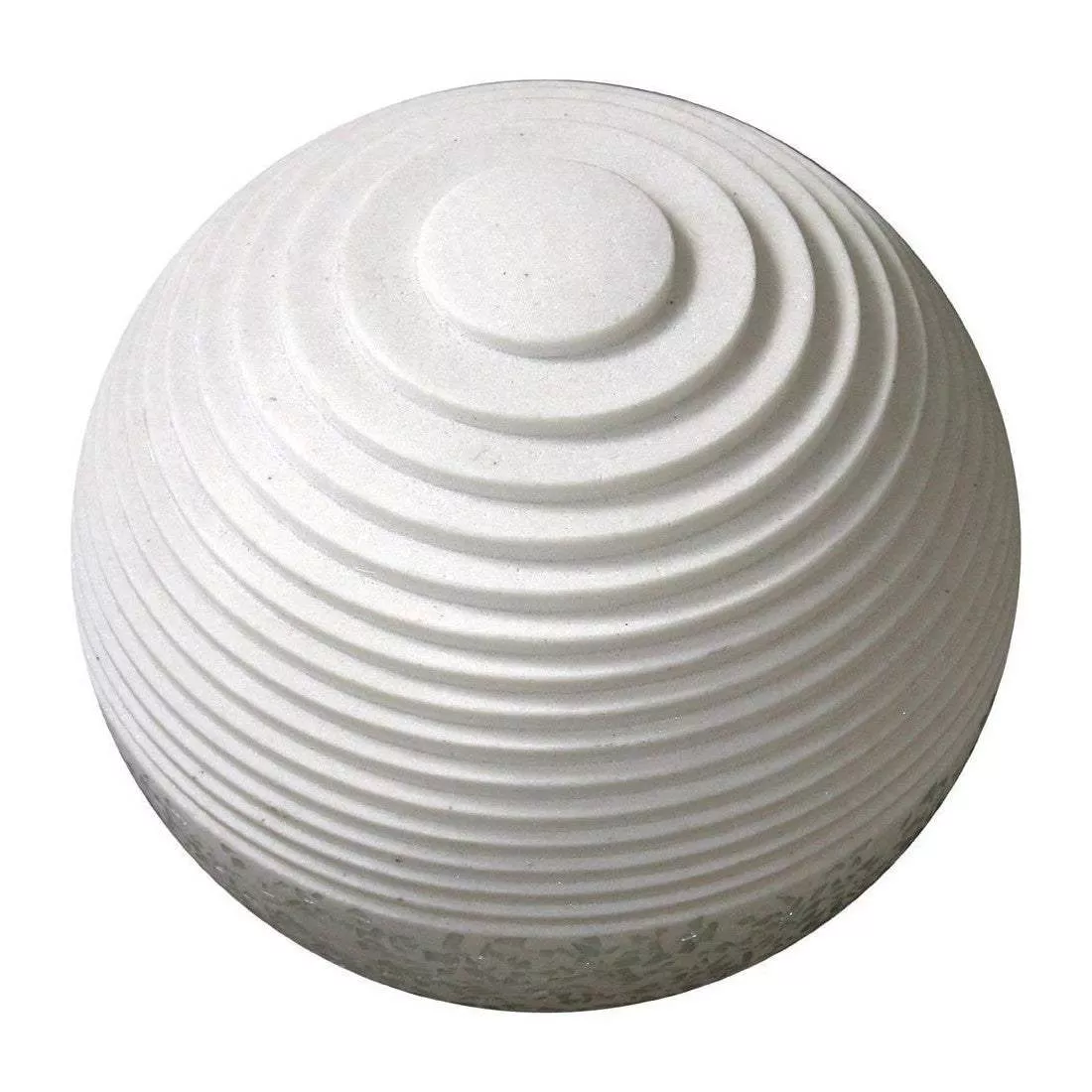 1 X 14 X 12 White Round With Lines And Light – Outdoor Ball