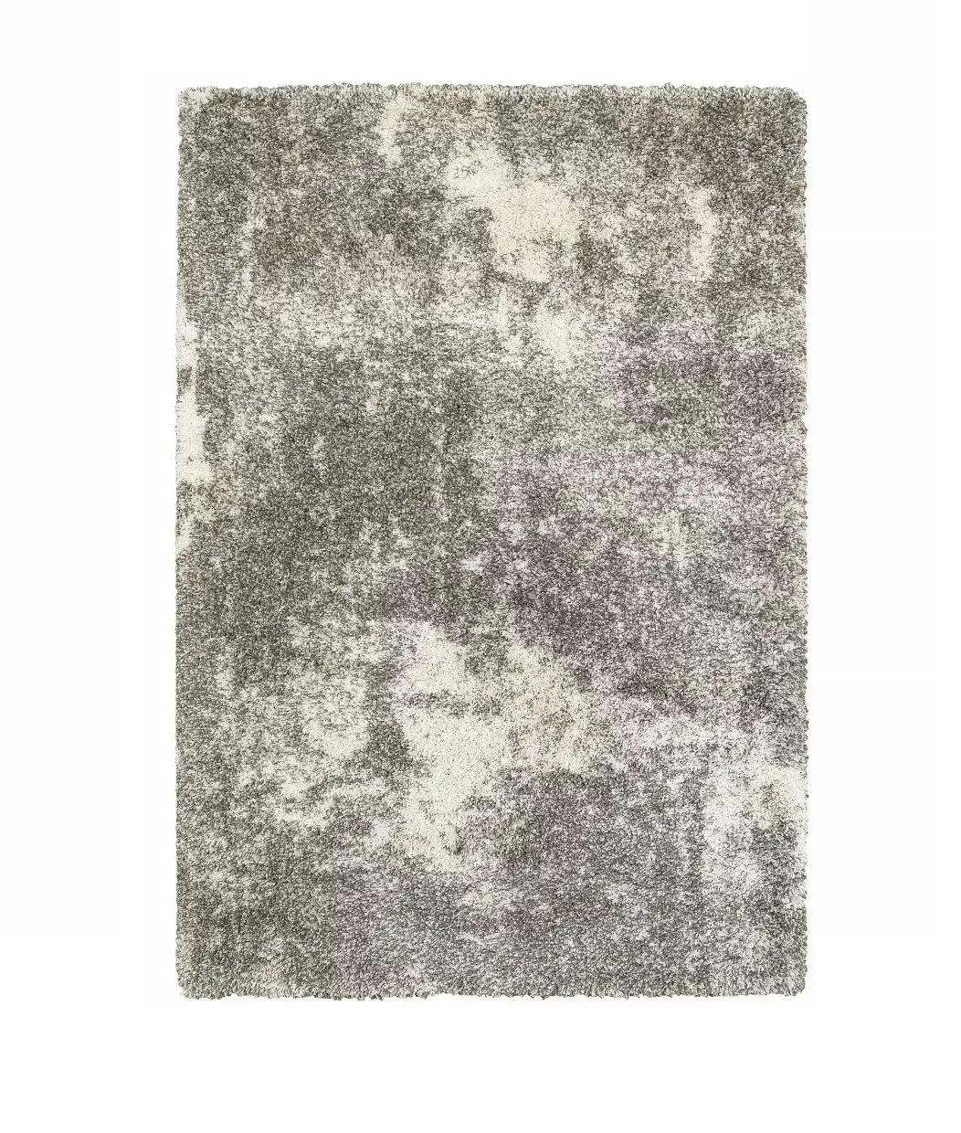 10′ X 13′ Gray And Ivory Distressed Abstract Area Rug
