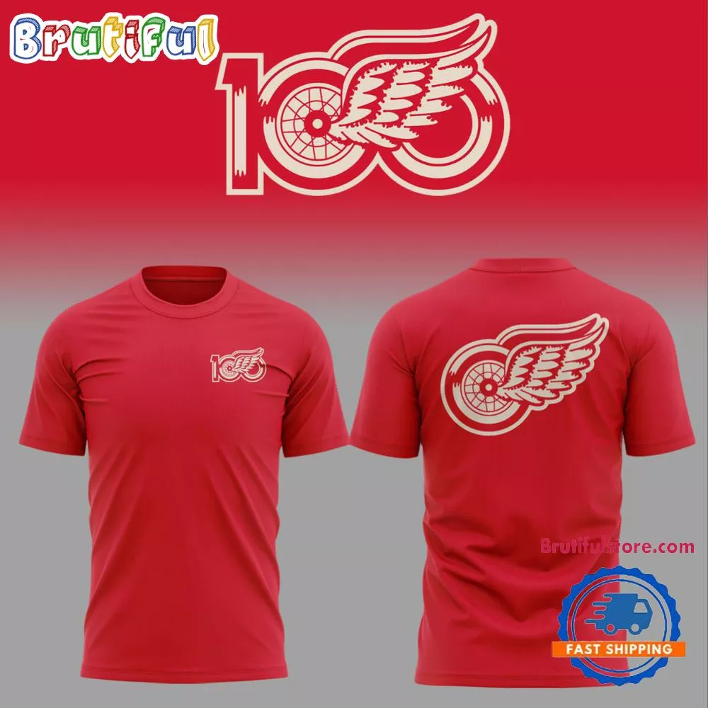 100 Years Of Hockeytown Detroit Red Wings 3D Shirt