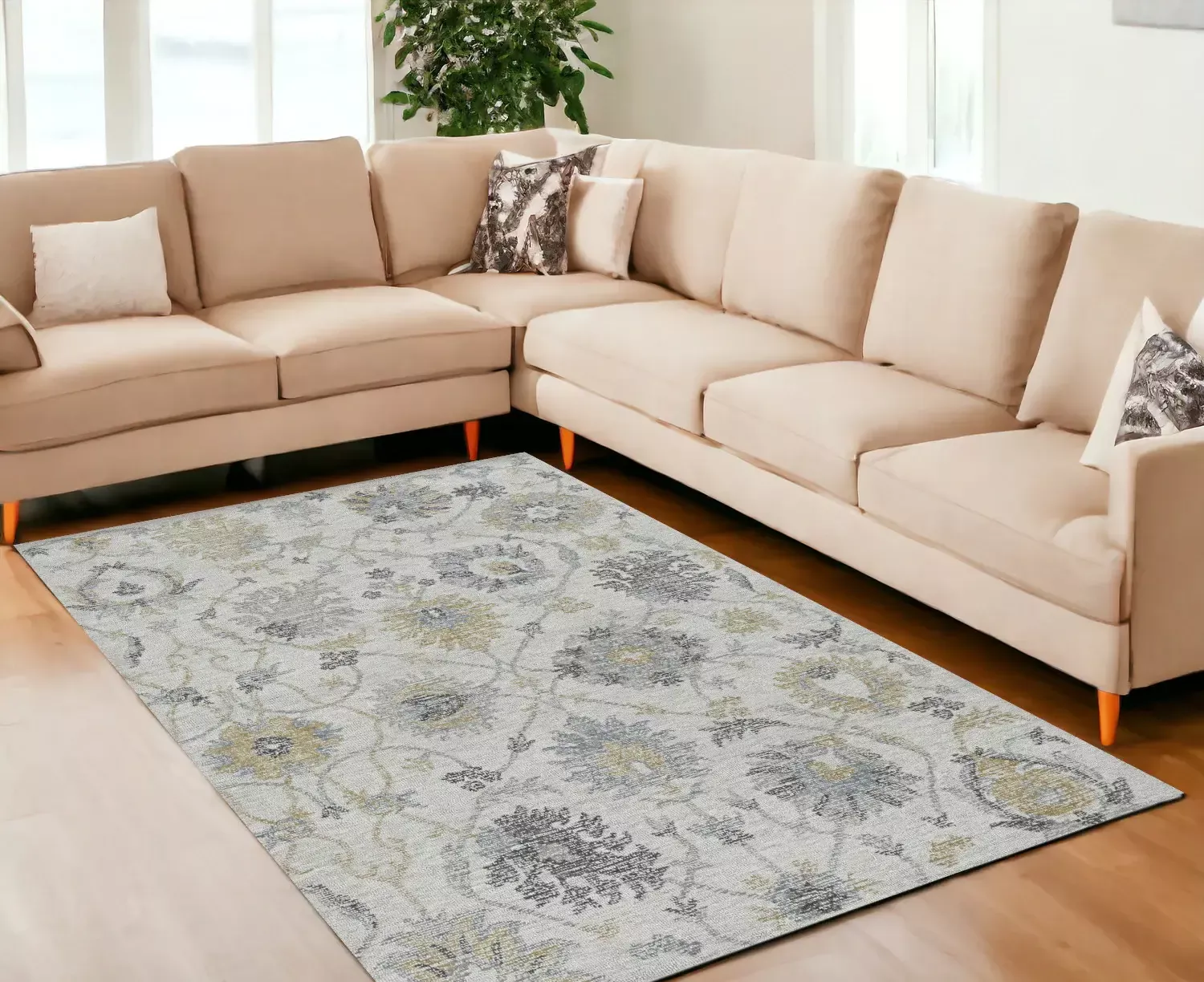 108 X 156 IvoryWool Rug