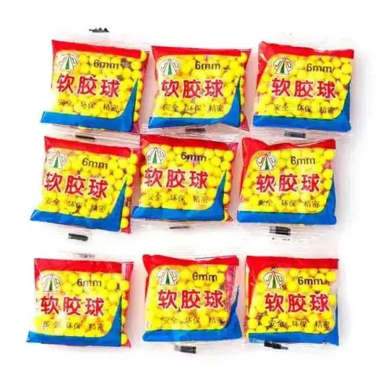 10Packs Soft Rubber Bullets 6MM (800 Rounds)