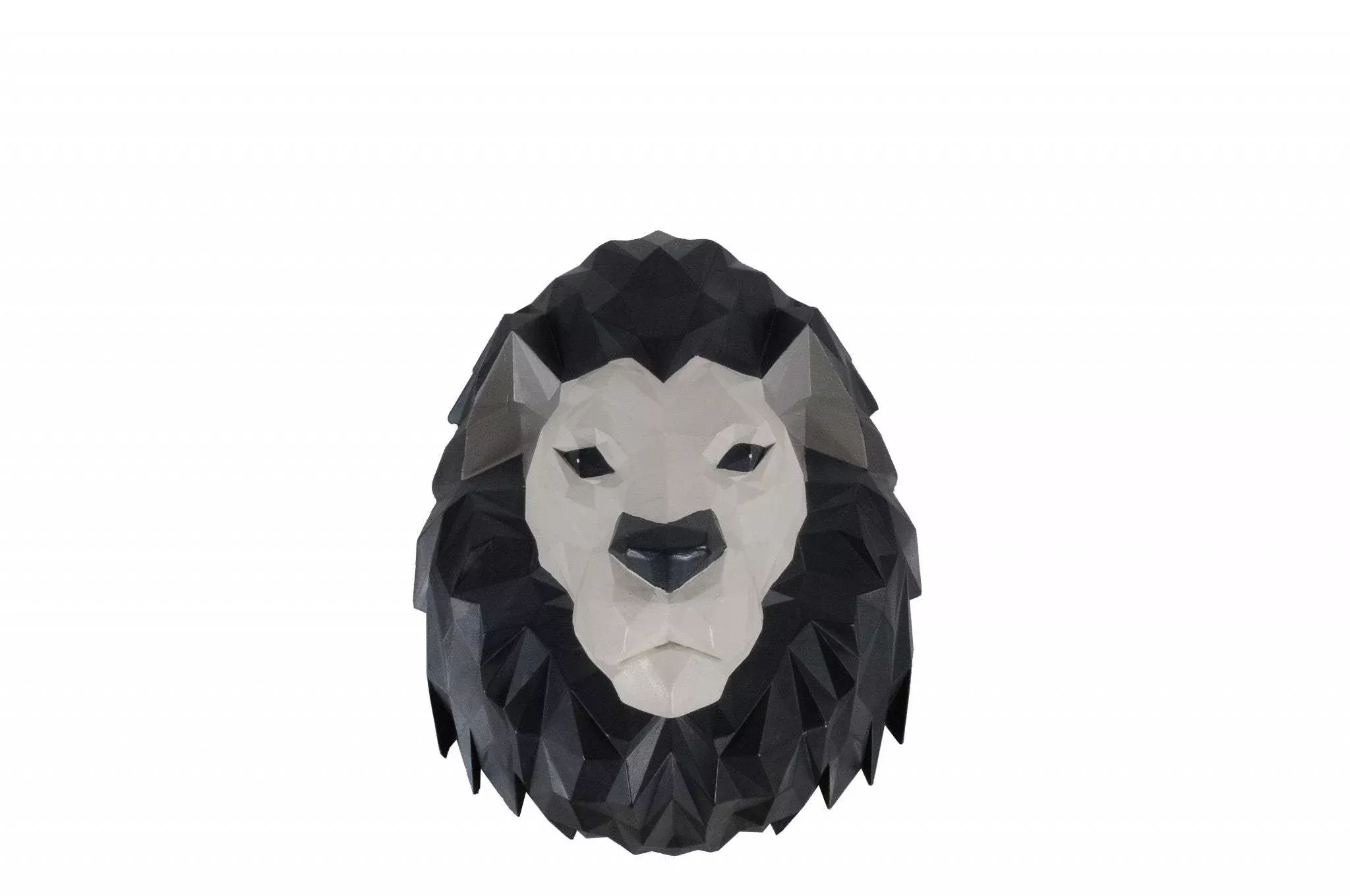 11.5″ X 9.5″ X 14″ Origami Lion Head Wall Decoration