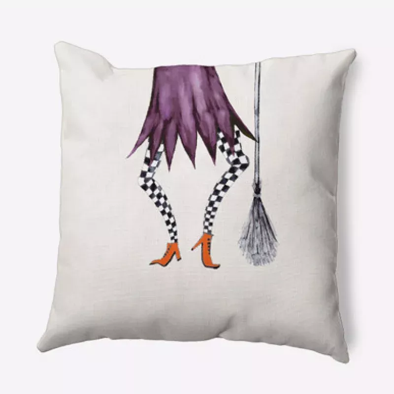 16 x 16 Purple & White Esmerelda Outdoor Throw Pillow | Pool Central
