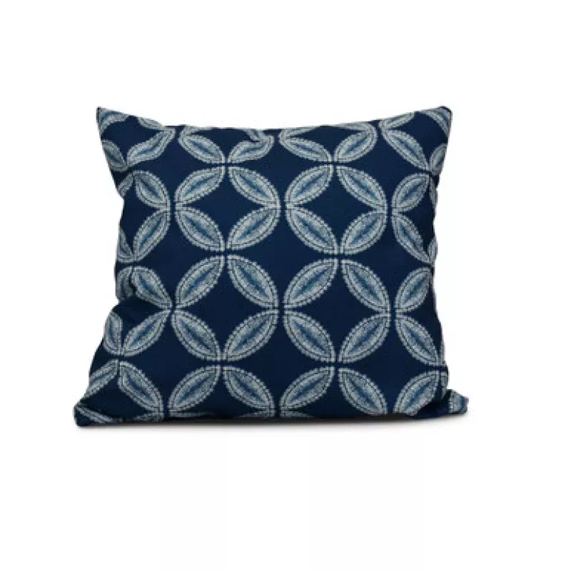 18 x 18 Blue Tidepool Square Outdoor Throw Pillow | Pool Central
