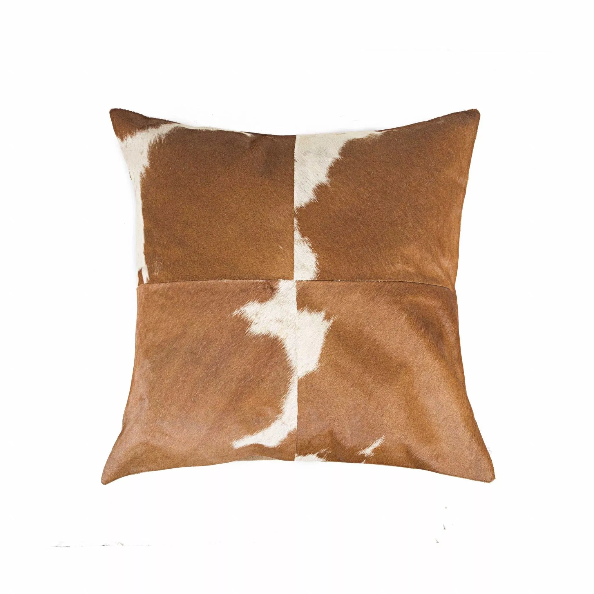 18" X 18" X 5" White And Brown QuattroPillow