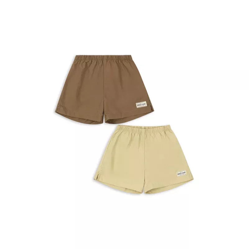 2 PACK ACTY SHORTS – pale olive green/ermine