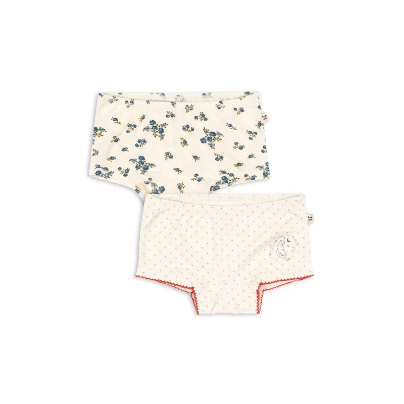 2 PACK MIMMI BRIEFS – blue kitty dot/tramonto