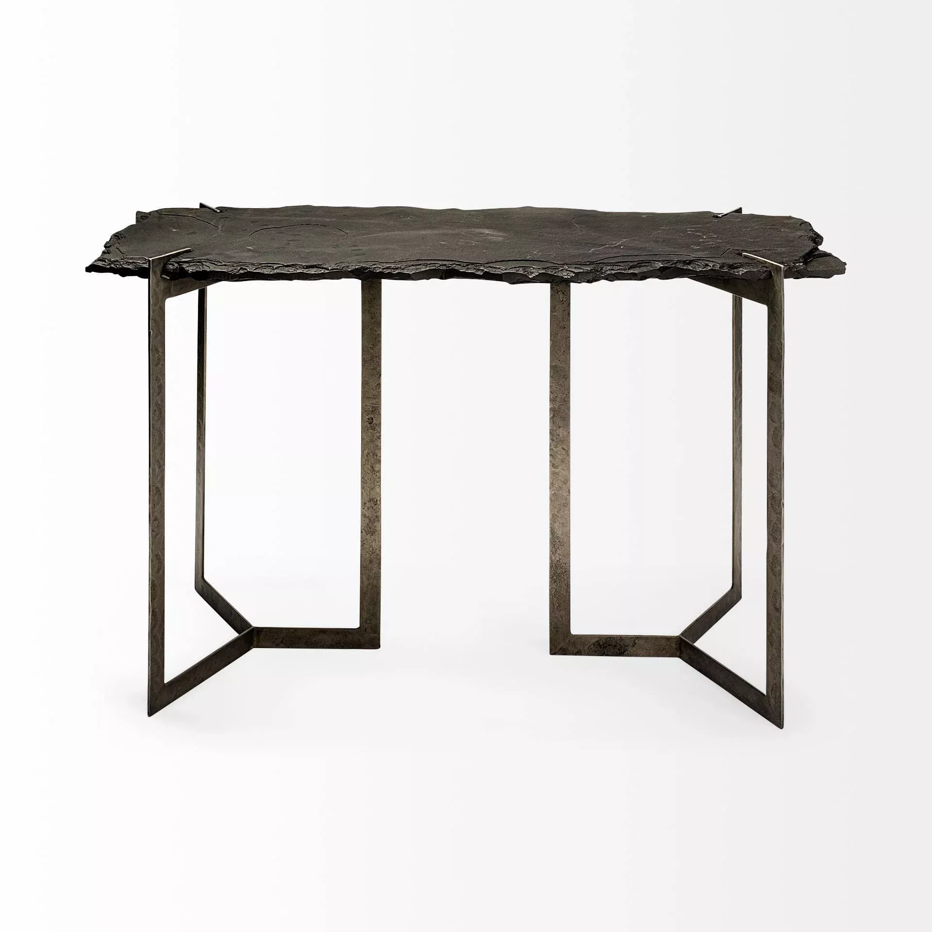 20" Brown Solid Wood Console Table