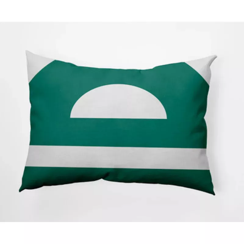20 x 20 Blue & White Lock Square Outdoor Throw Pillow | Pool Central