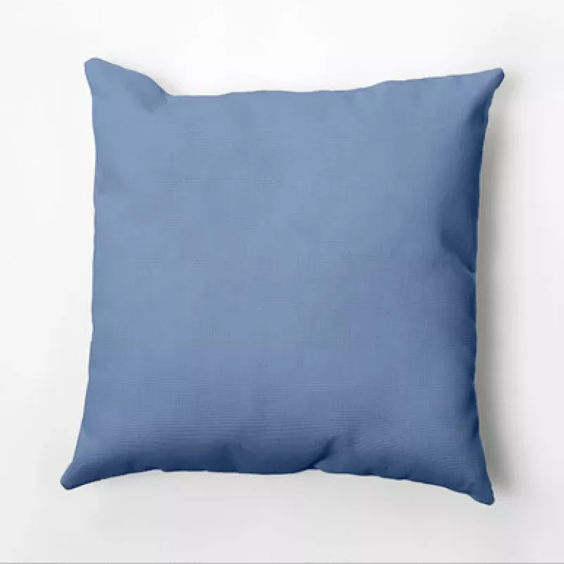 20 x 20 Cornflower Blue Solid Square Outdoor Throw Pillow | Pool Central