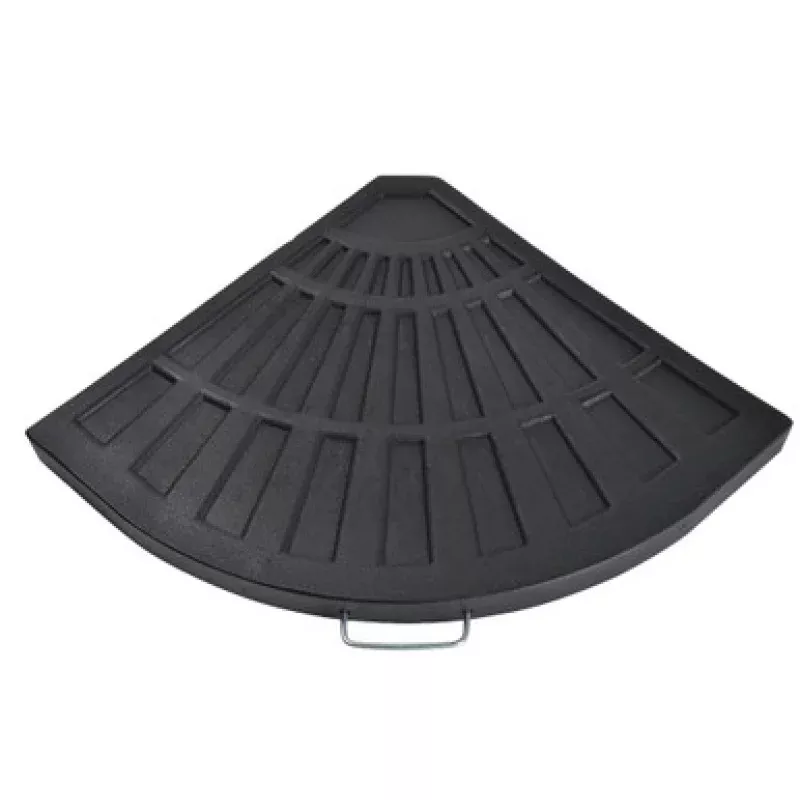 26 Matte Black Fan Shaped Sector Outdoor Patio Umbrella Base | Pool Central