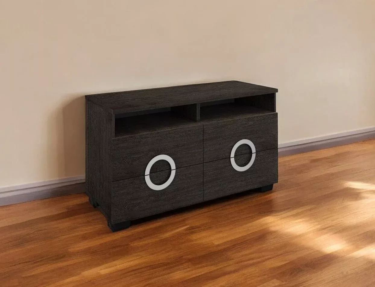 27" Refined Grey High Gloss Tv Entertainment Unit