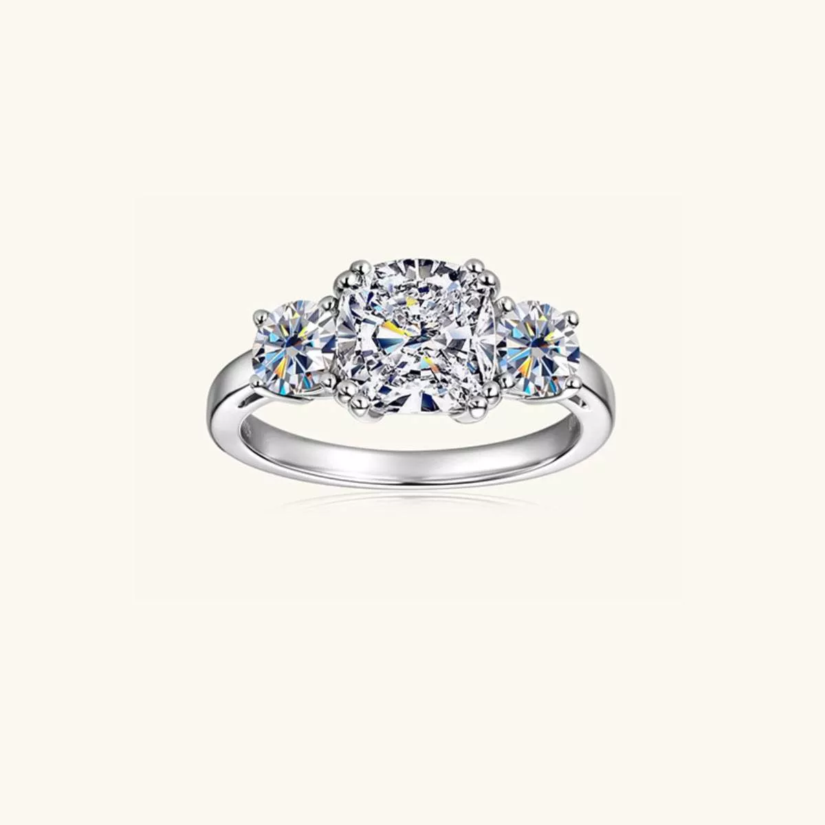 3.5 Carat Moissanite 925 Sterling Silver Ring