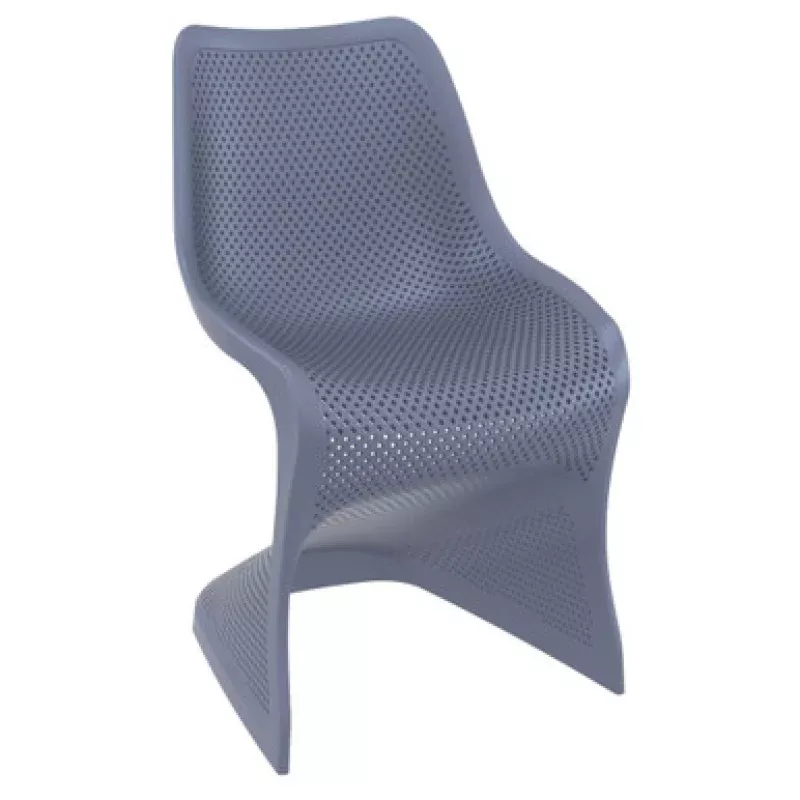 33.5 Charcoal Gray Outdoor Patio Dining Chair | Pool Central