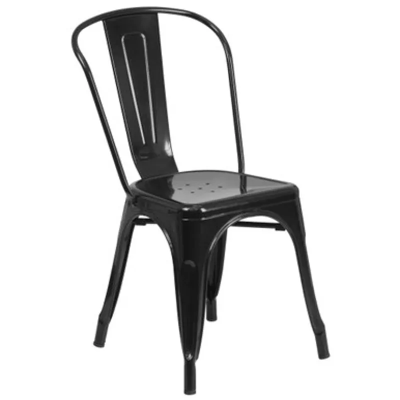 33 Black Commercial Grade Stackable Dining Chair | Pool Central