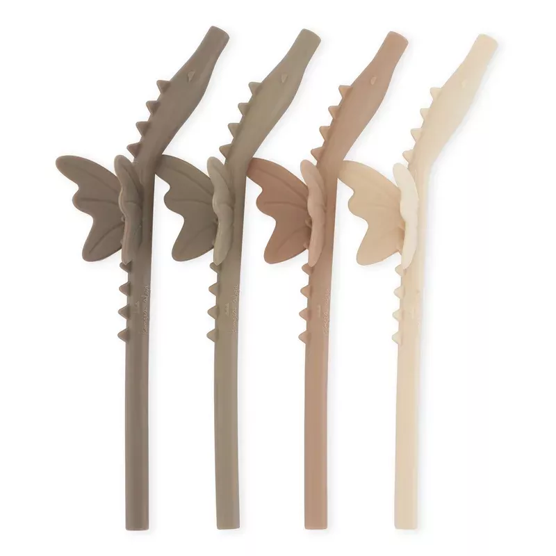 4-PACK SILICONE SIP STRAW DRAGON – shitaki mix