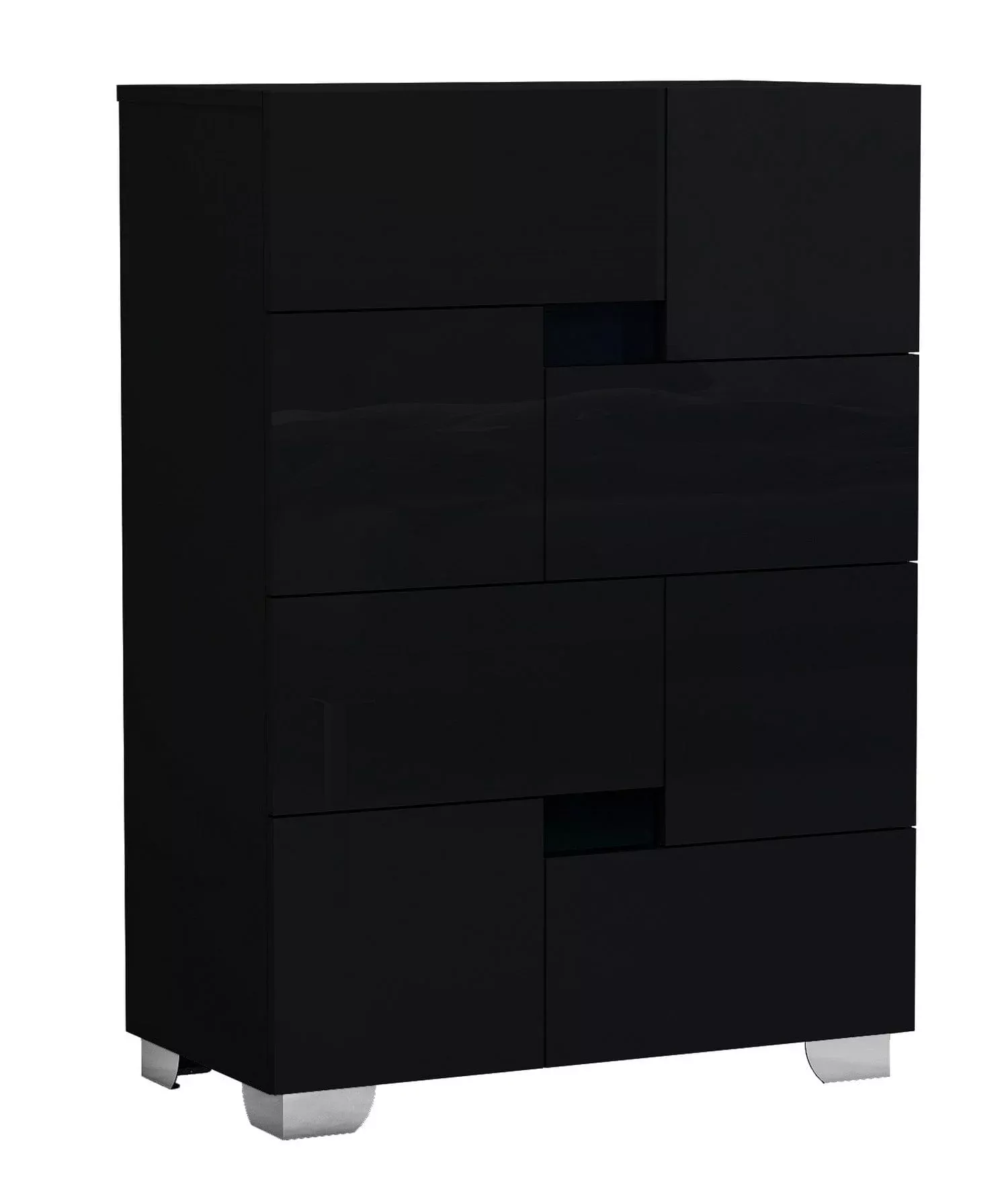 44" Superb Black High Gloss Chest