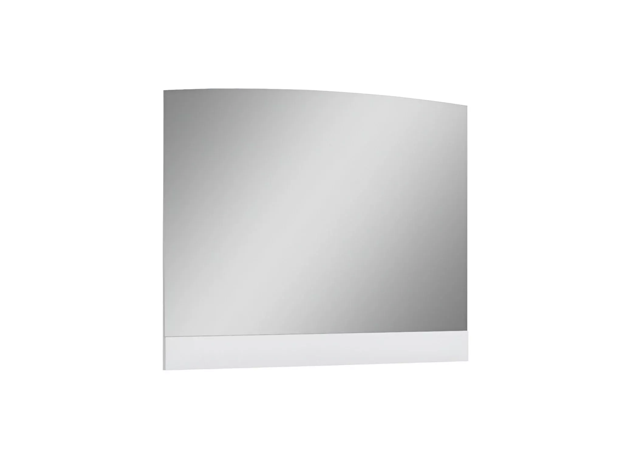 45"White Partial Frame Dresser Mirror