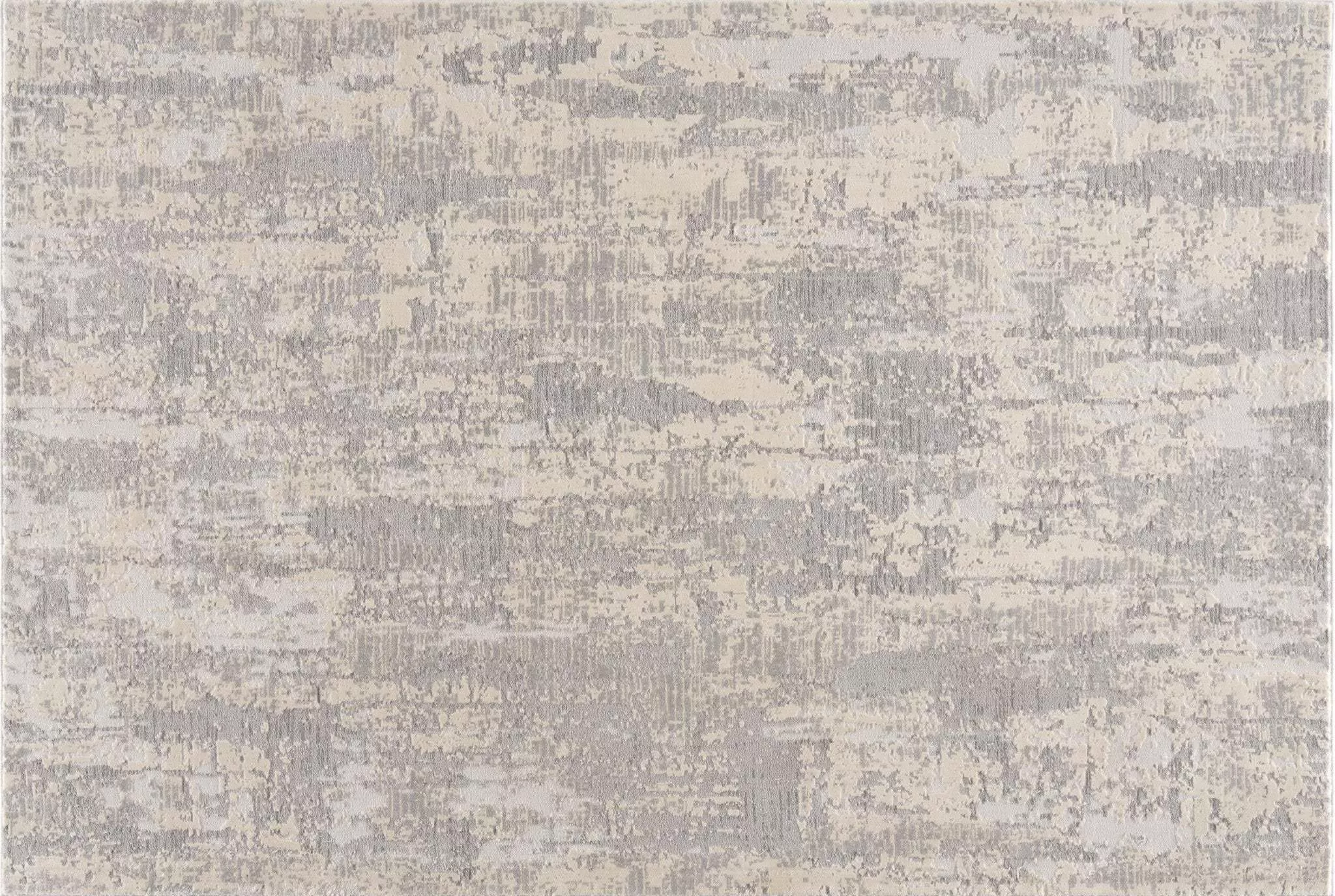 5' X 8' Grey Abstract Area Rug