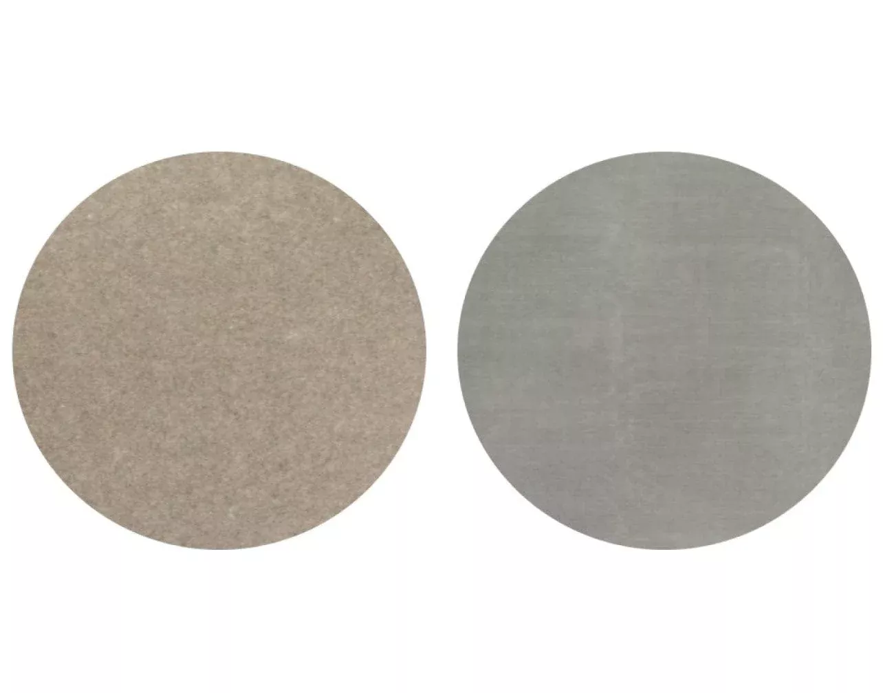 6" Round Grey Non Slip Rug Pad