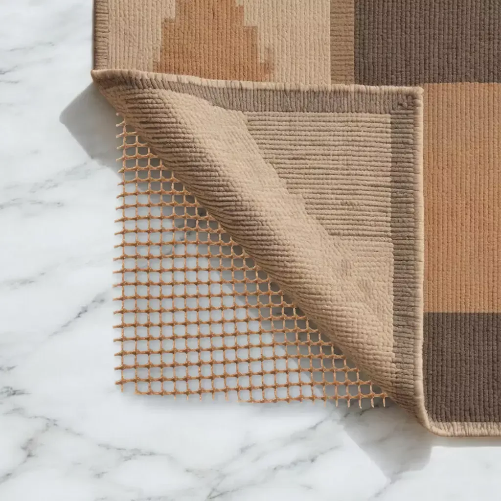 6' x 8' Brown Non Slip Outdoor Rug Pad
