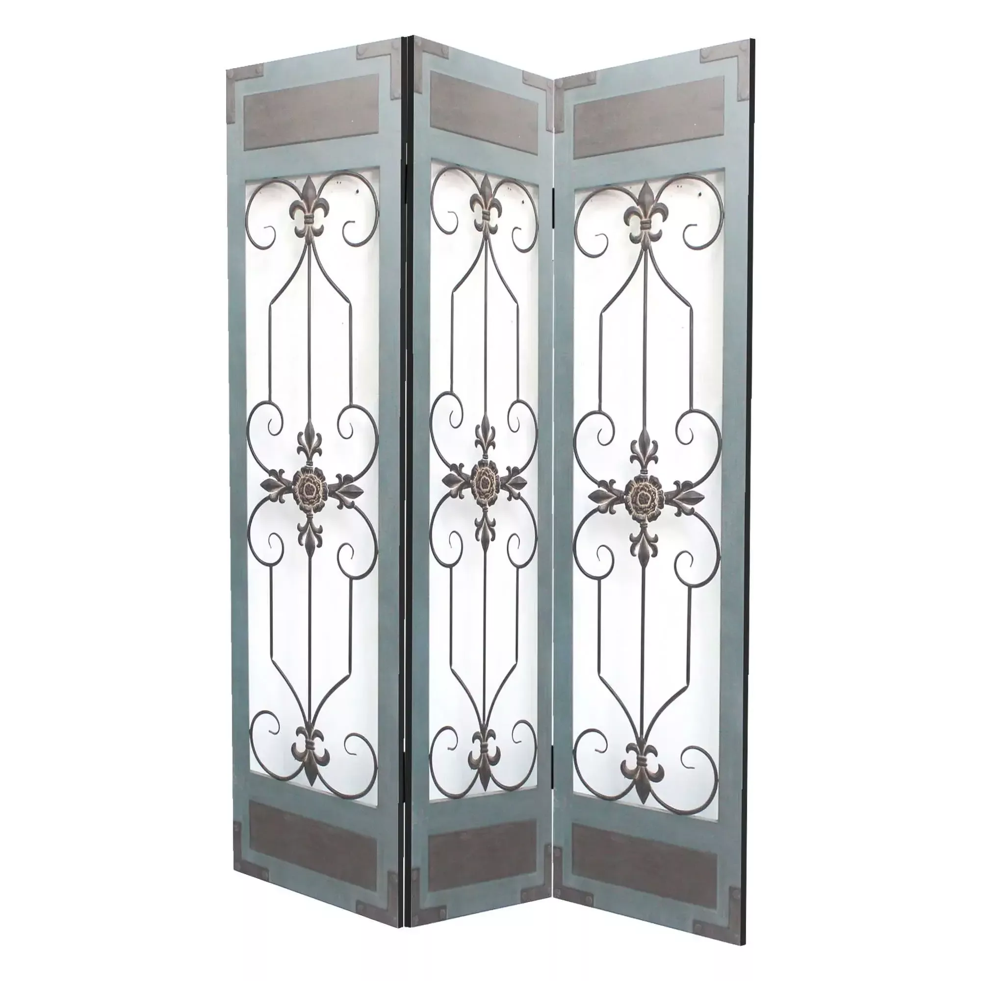 60 X 72 Blue Wood MetalScreen