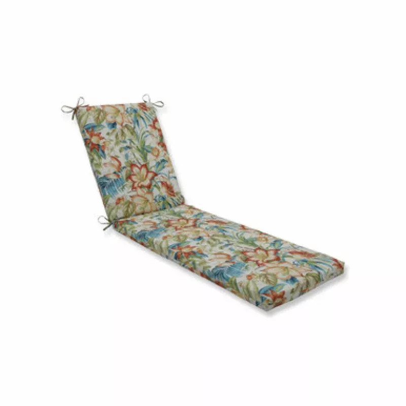 80 Vibrantly Colored Tropical Pattern Chaise Lounge Cushion | Pool Central