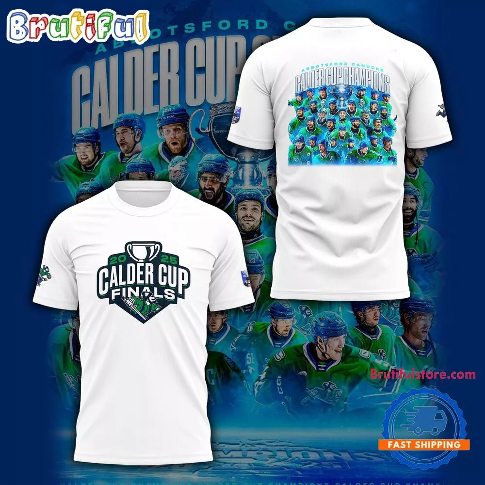 Abbotsford Canucks Calder Cup Champions 2025 Team Graphic Design Limited 3D Shirt