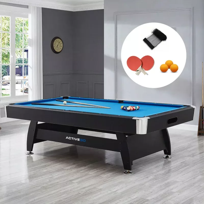 ActiveGo BreakShot 7ft Pool Table with 3-IN-1 Table Top