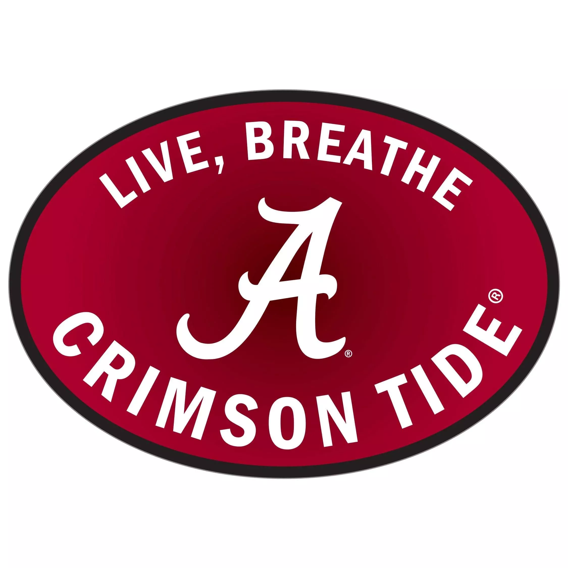 Alabama Crimson Tide Live-Breath Auto Decal