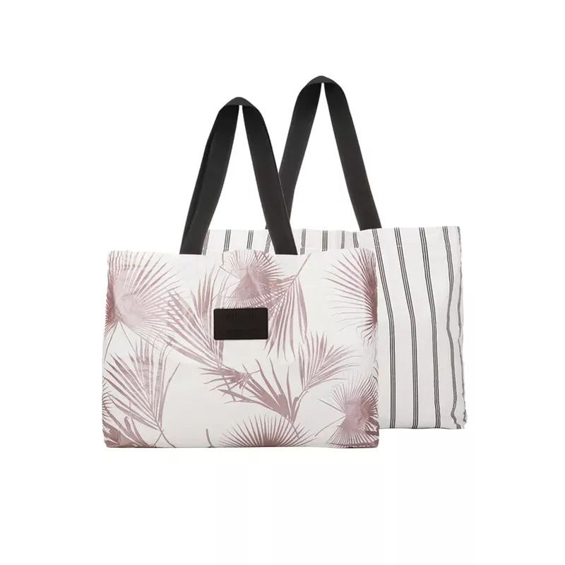 ALOHA Day Palms Reversible Beach Tote