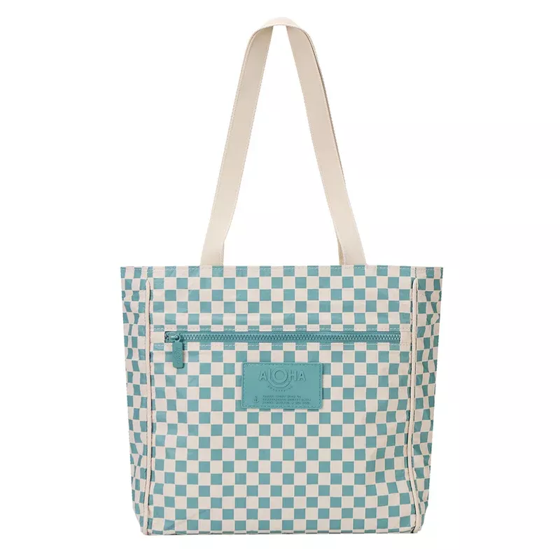 ALOHA Go-To Petite Checker Beach Tote