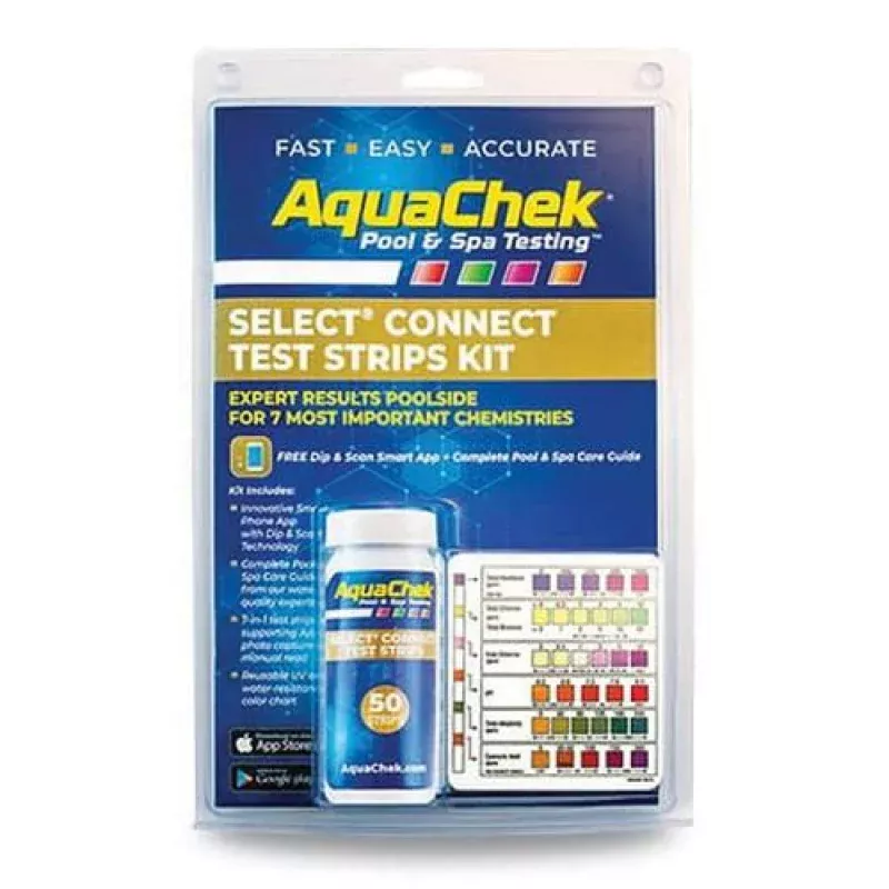 Aquachek541604APPTest StripsSelect Connect Kit 7-In-1, 50 Strips