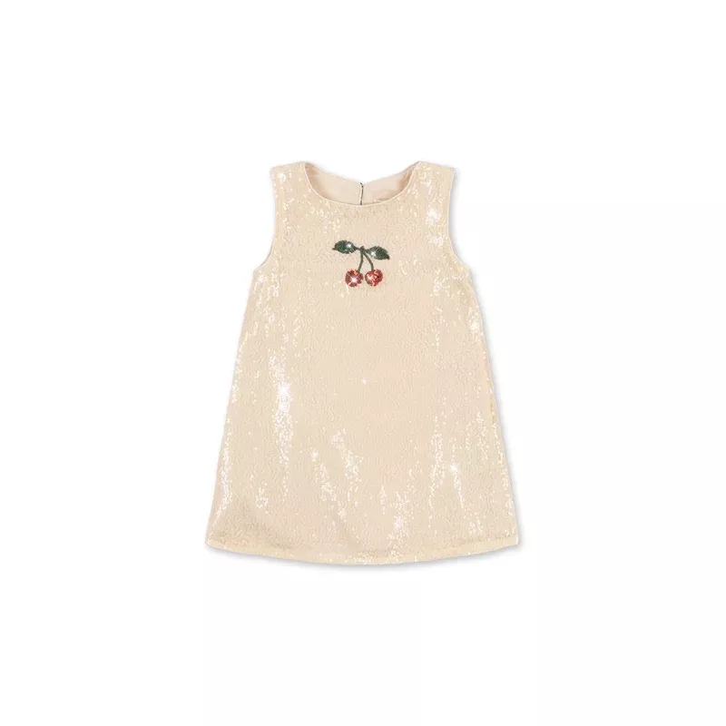 ARIES SEQUIN DRESS – white smoke