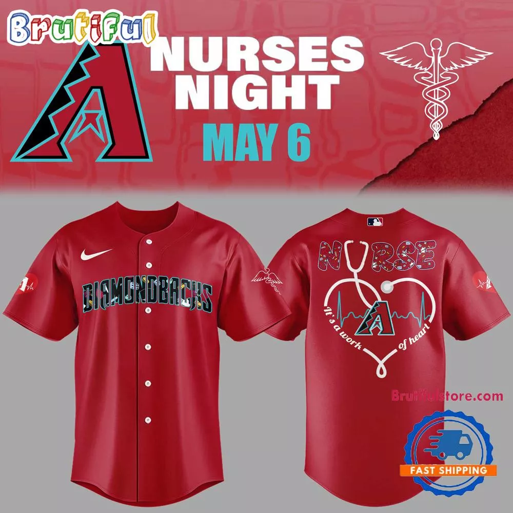 Arizona Diamondbacks NURSES NIGHT Red Jersey Shirt