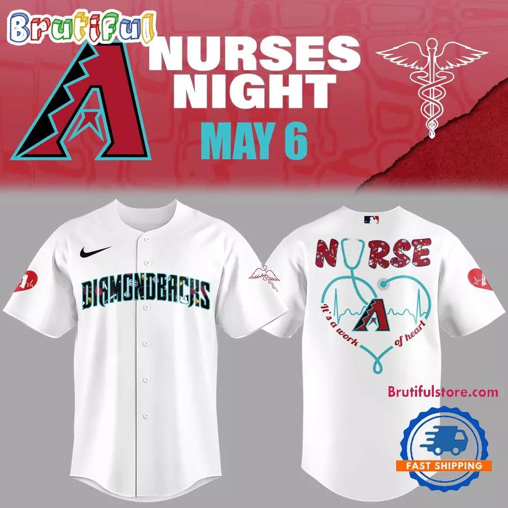 Arizona Diamondbacks NURSES NIGHT White Baseball Jersey