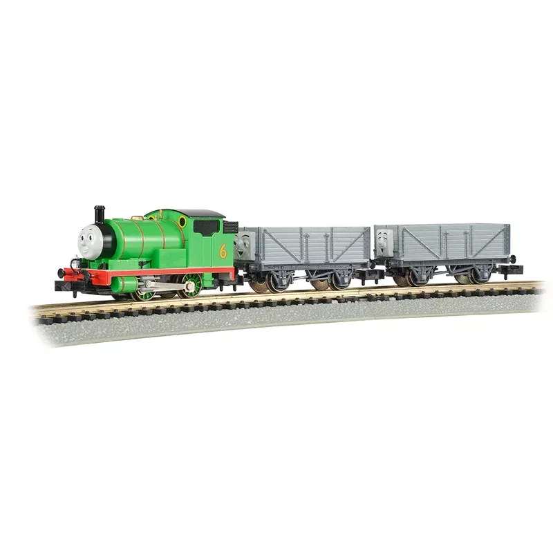 Bachmann Trains – Percy and the Troublesome Trucks N Scale Electric Train Set