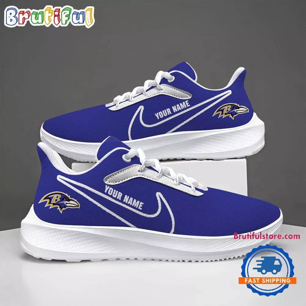 Baltimore Ravens Custom Lightweight Running Shoes Sneaker