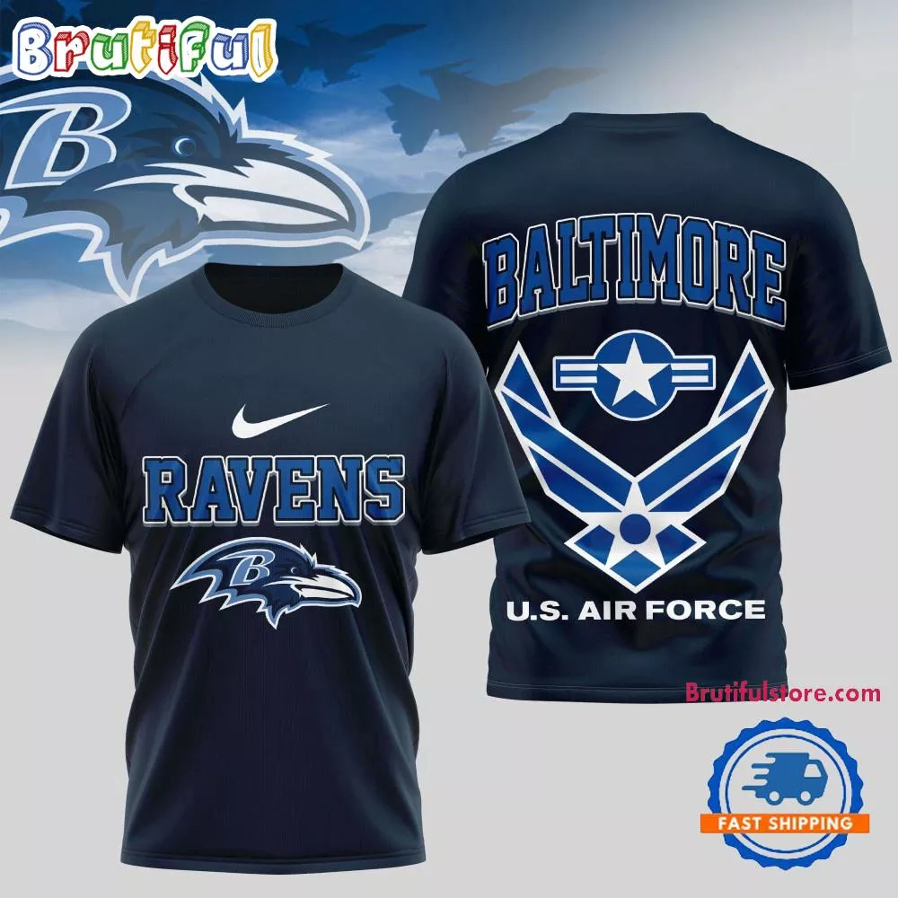 Baltimore Ravens US Air Force Military Unisex 3D Shirt