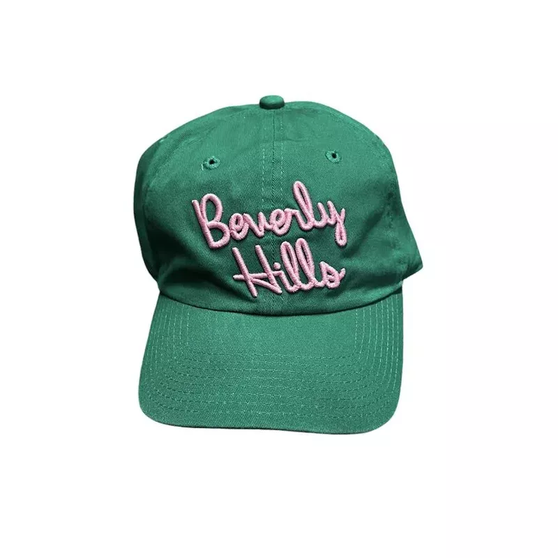 BEVERLY HILLS DAD CAP – GREEN/PINK