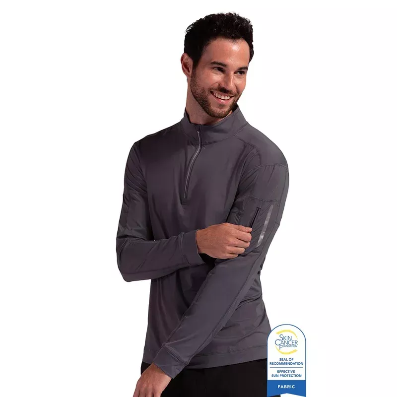 Bloq UV Men’s Mock 1/4 Zip UPF 50 Pull Over