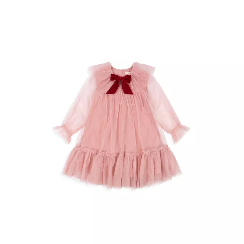 BOW DRESS – mellow rose