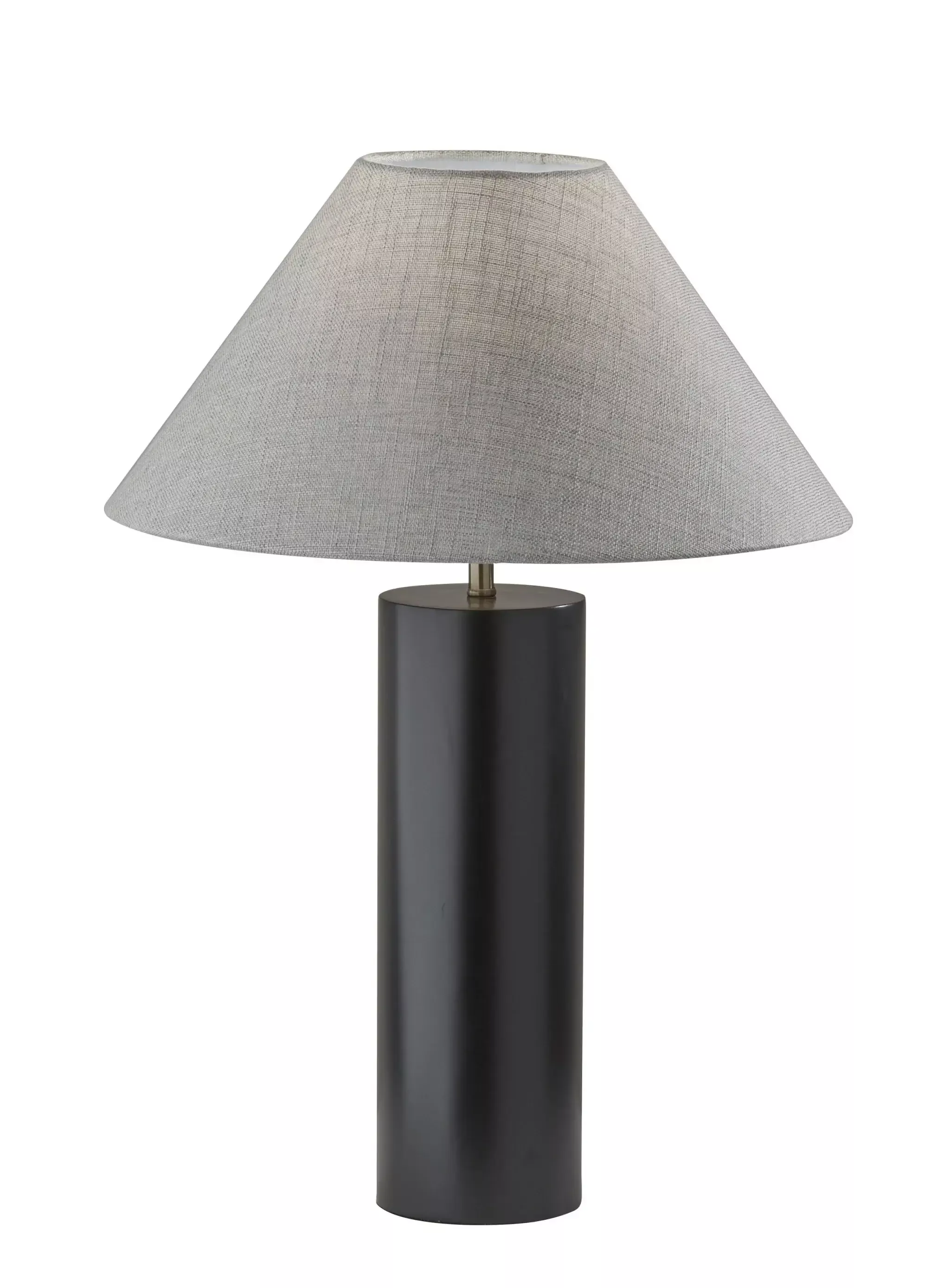 Canopy Black Wood Block Table Lamp