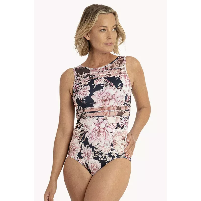 Chiara Mesh High Neck One Piece