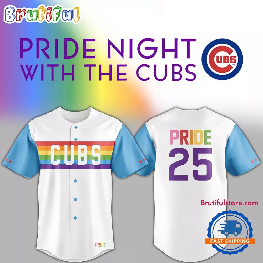 Chicago Cubs 2025 Pride Night Baseball Jersey