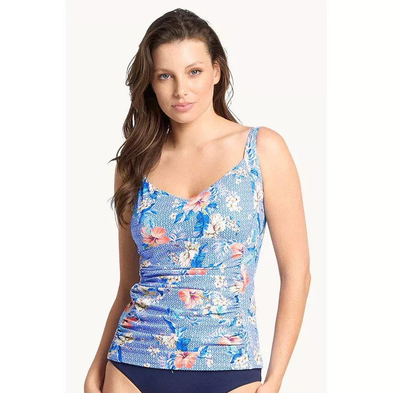 Chilio DD/E Cup Ruched Tankini Separate