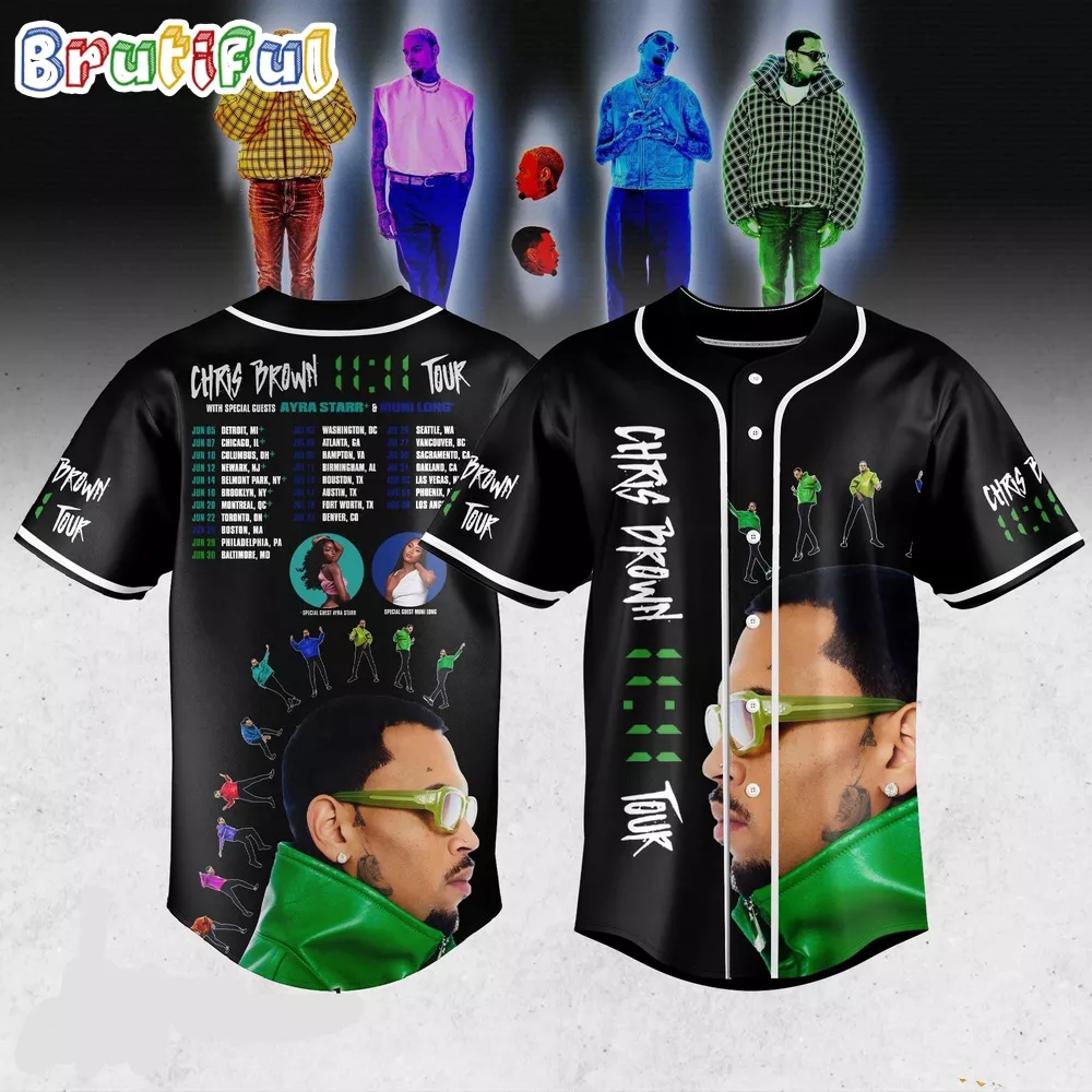 Chris Brown The 11 11 Tour 2024Jersey