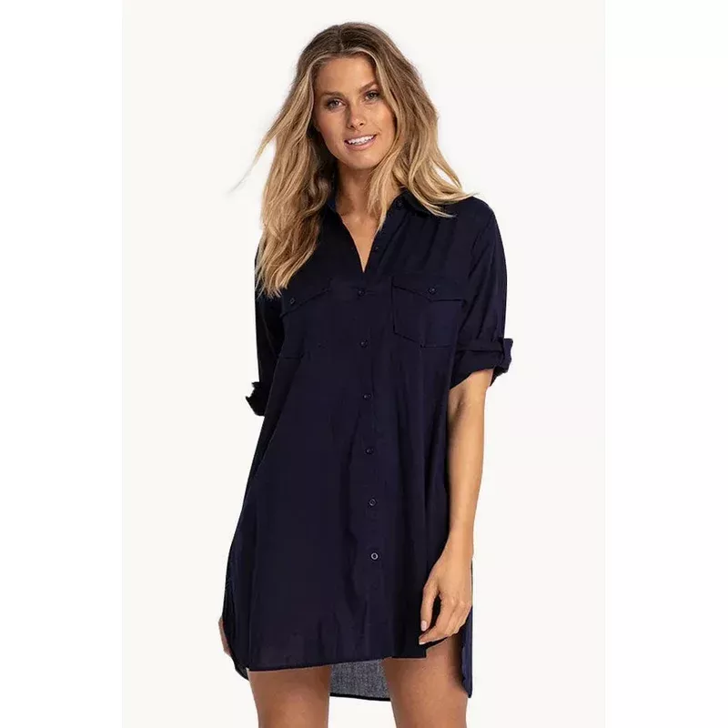 Classic Plain Longline Shirt