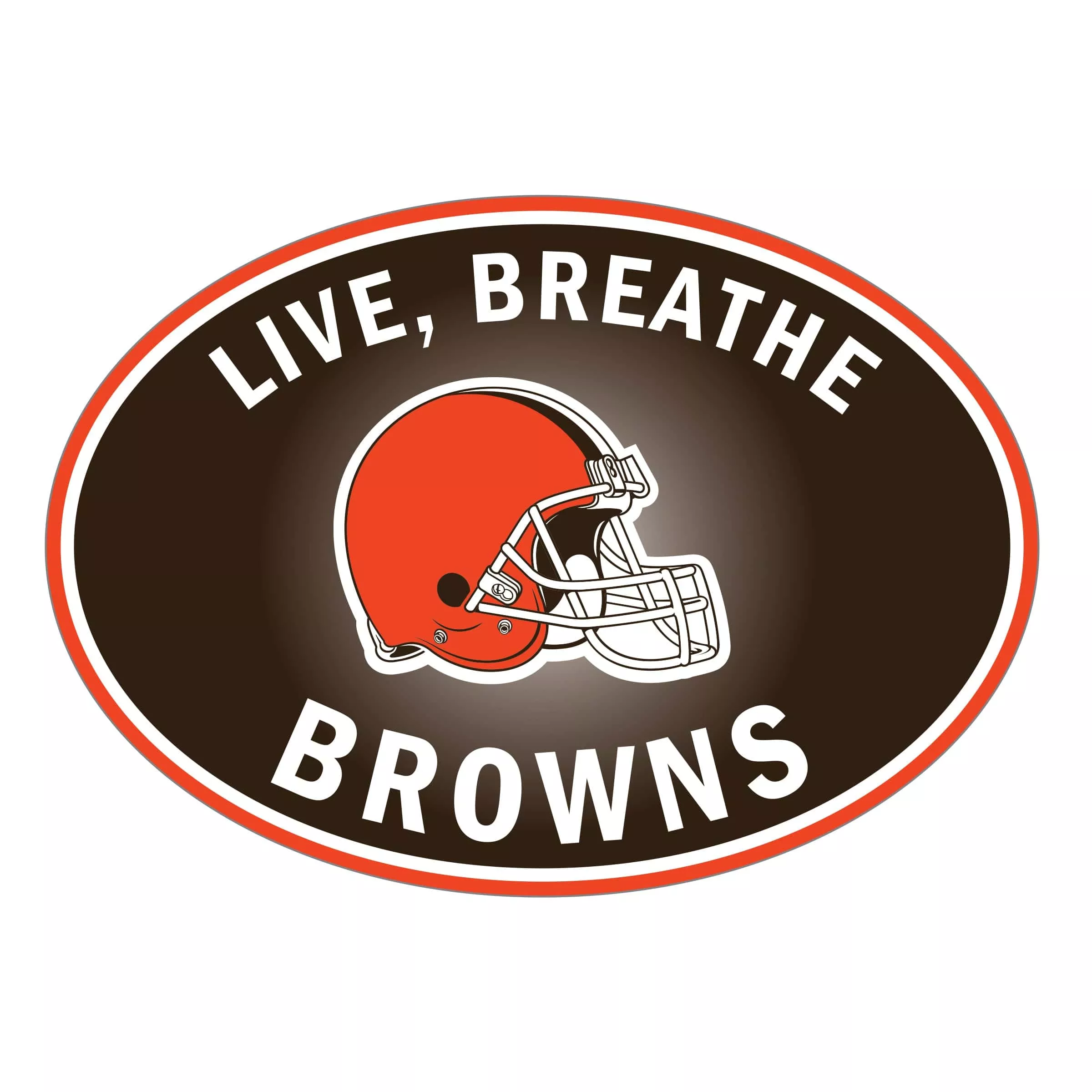 Cleveland Browns Live-Breath Auto Decal